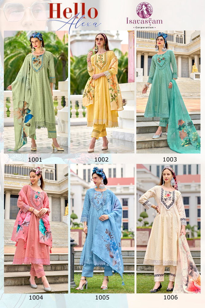 Hello Alexa By Isavasyam Long Designer Kurti Bottom With Dupatta Wholesale Shop In Surat
